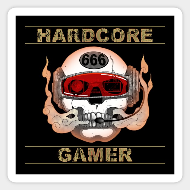 Hardcore Gamer Sticker by Nogh.art